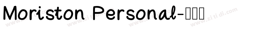 Moriston Personal字体转换